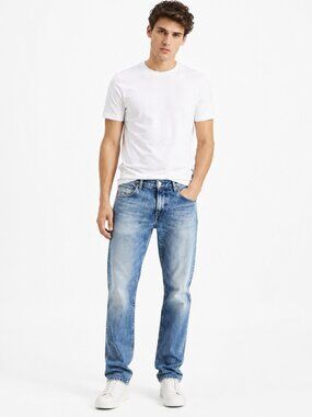 Hugo Boss Orange Jeans Men’s 34x32 Blue Denim Straight Leg Vintage Wash